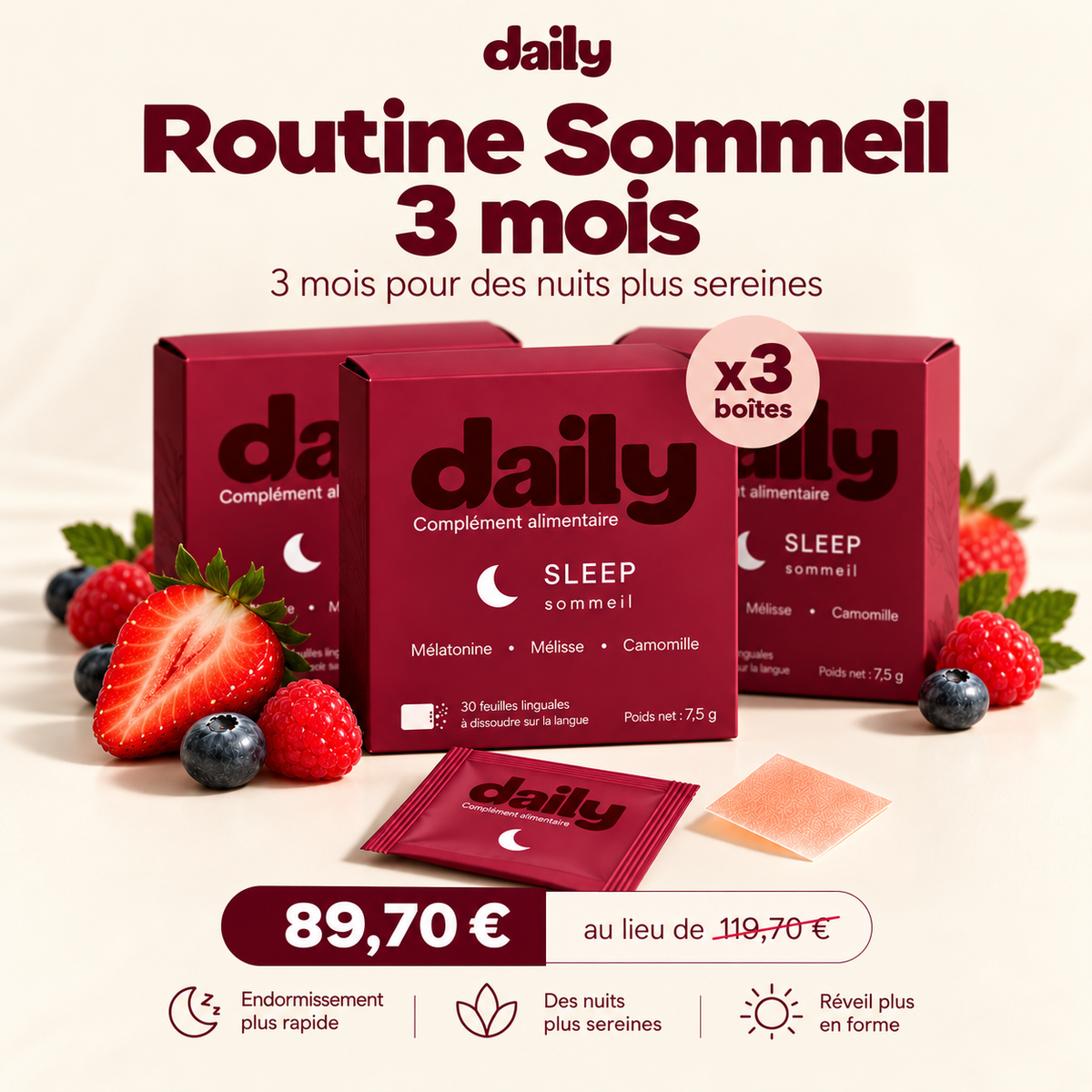 SLEEP - Pack 3 mois de sommeil réparateur