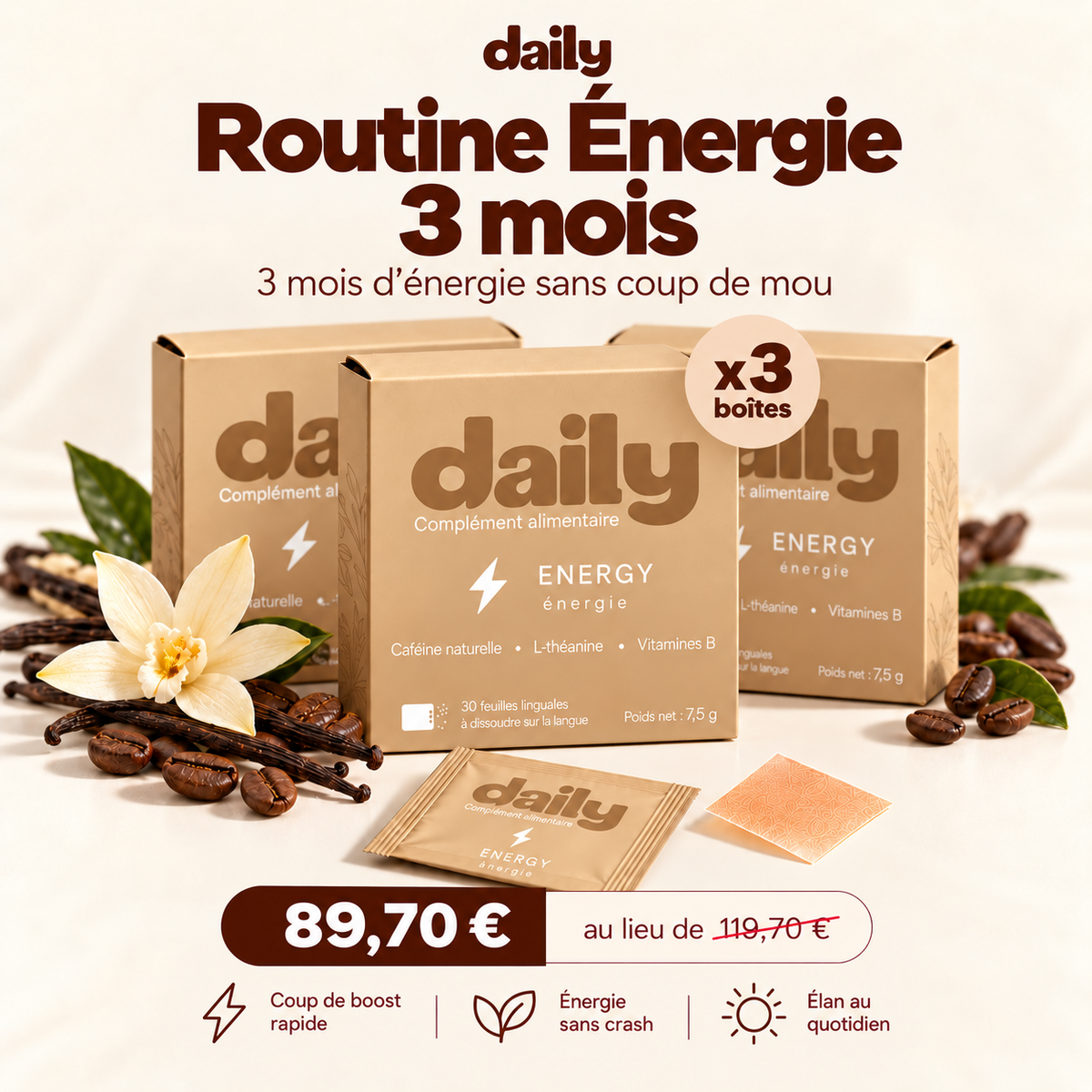 ENERGY - Pack 3 mois de vitalité et d'énergie